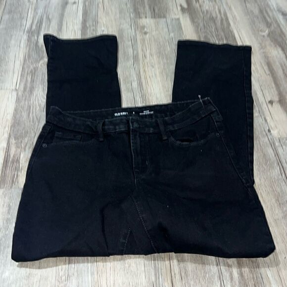 old navy mid rise kicker boot cut jeans - Picture 1 of 3